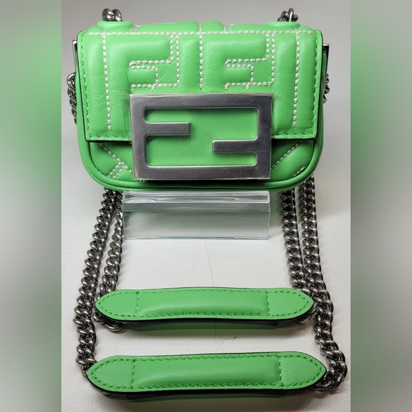 SOLD!Fendi Zucca Nano Baguette Crossbody Bag - Picture 2 of 14